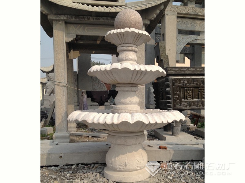 噴泉風水球 五蓮紅風水球