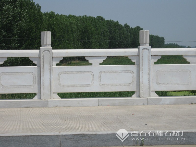 漢白玉欄桿 河道石護欄