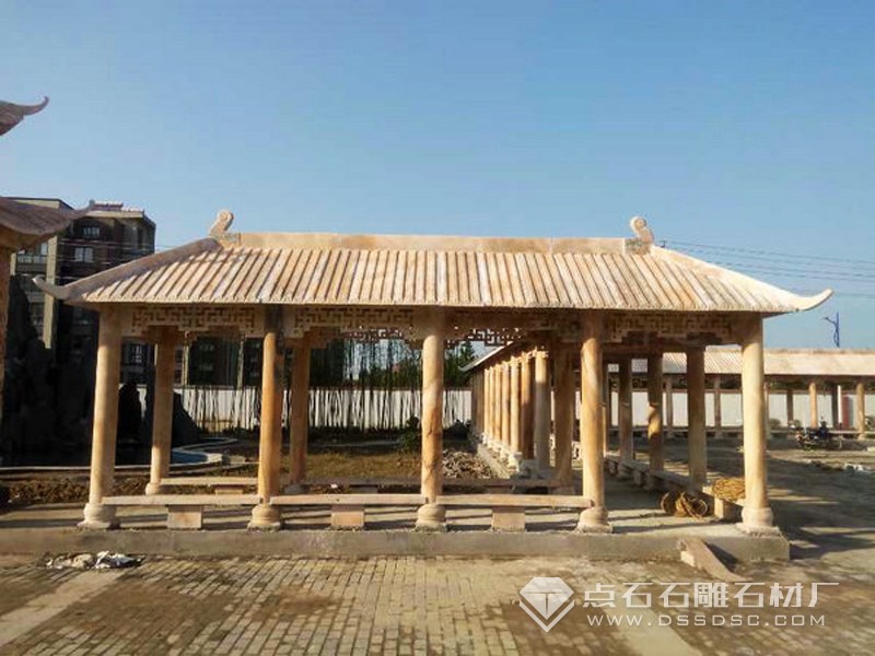 石雕長廊 晚霞紅長廊